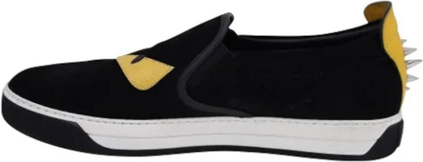 Fendi Vintage Pre-owned Suede sneakers Black Dames