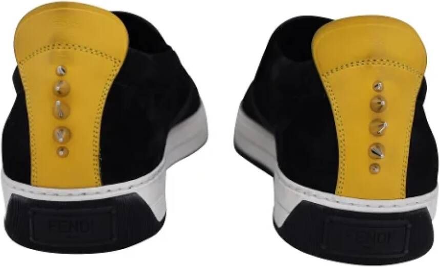 Fendi Vintage Pre-owned Suede sneakers Black Dames