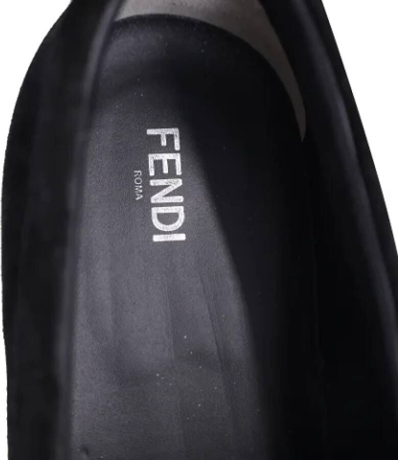 Fendi Vintage Pre-owned Suede sneakers Black Dames