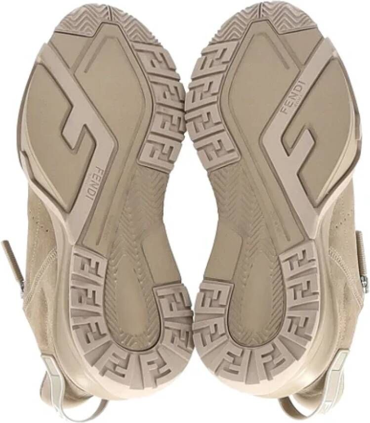 Fendi Vintage Pre-owned Suede sneakers Brown Dames