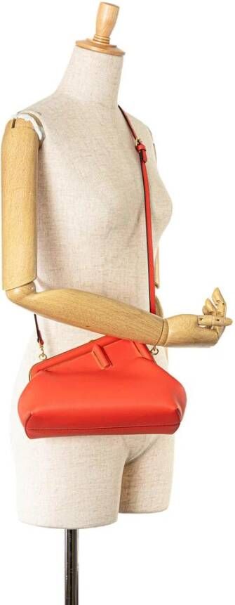 Fendi Vintage Tweedehands Elegant Kisslock Clutch met Afneembare Schouderband voor Veelzijdig Dragen