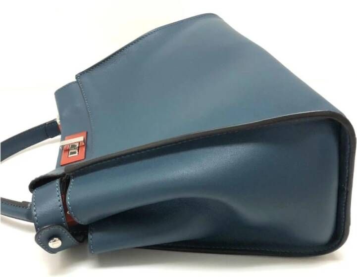 Fendi Vintage Tweedehands Peekaboo Kleine Leren Handtas