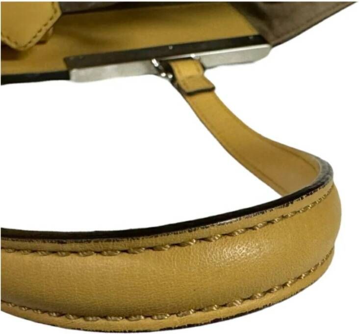 Fendi Vintage Tweedehands Peekaboo Tote Tas Leren Handtas
