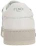 Fendi Witte lage leren sneakers met grijze accenten Beige Heren - Thumbnail 4
