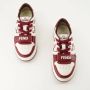 Fendi Rode Color-Block Platte Schoenen Red Dames - Thumbnail 2