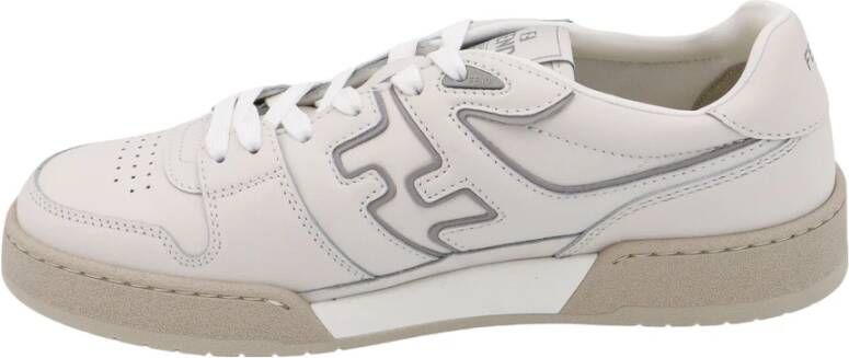 Fendi Witte Leren Sneakers White Heren