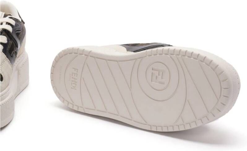 Fendi Witte Sneakers met FF Motif White Dames
