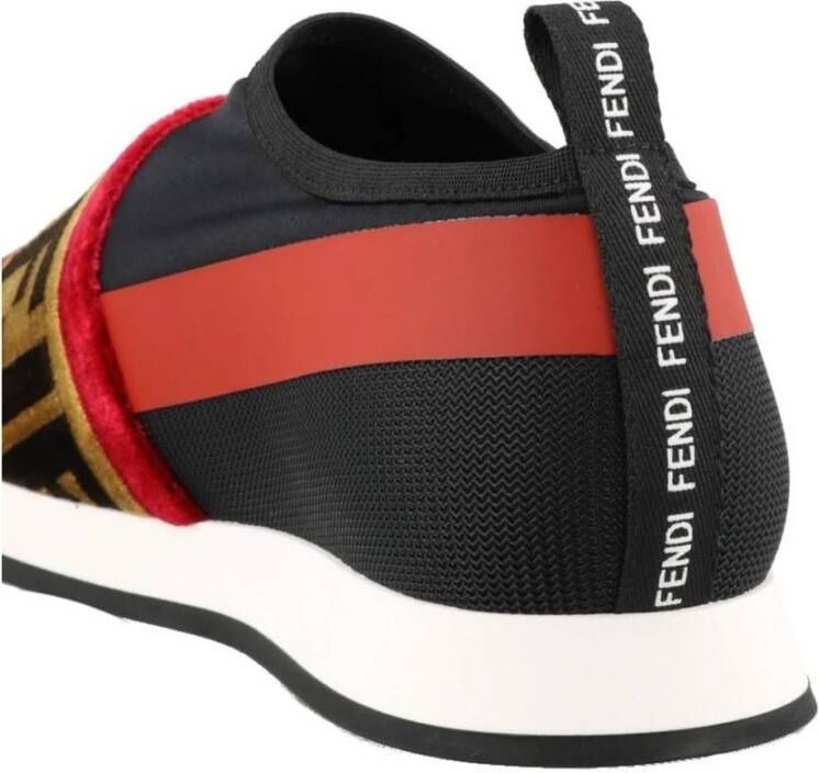 Fendi Zwarte Slip-On Sneakers Ss21 Multicolor Dames