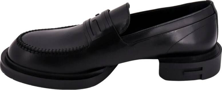 Fendi Zwarte Loafer Schoenen met Baguette Motief Black Heren