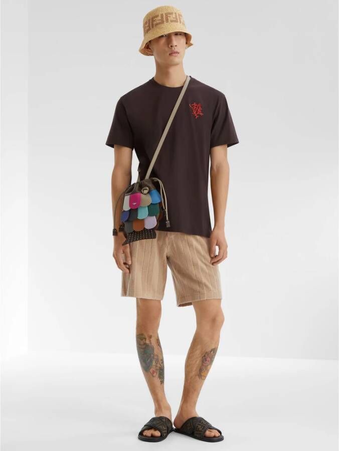 Fendi Zwarte Sandalen met FF Motief