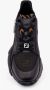 Fendi Zwarte Sneakers met Elastische Veters en Zijrits - Thumbnail 2