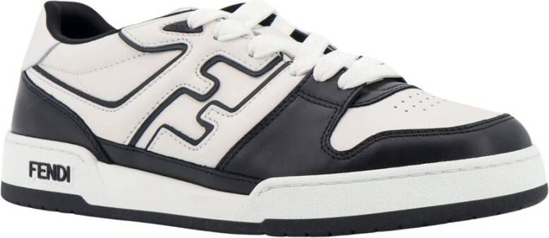 Fendi Zwarte Sneakers met Logo Patch