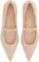 Ferragamo Ballerina`s van leer met vetersluiting - Thumbnail 2