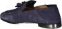 Salvatore Ferragamo Italiaanse Leren Franje Loafers Blue Heren - Thumbnail 2