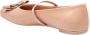 Ferragamo Blush Pink Leren Ballerina Flats - Thumbnail 2