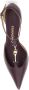 Ferragamo Bordeaux pump met lage hak - Thumbnail 2