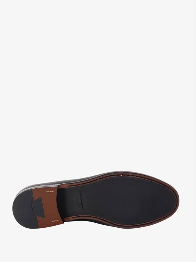 Ferragamo Crown leren loafers