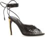 Ferragamo Donkerbruine Leren Atena Sandalen - Thumbnail 2