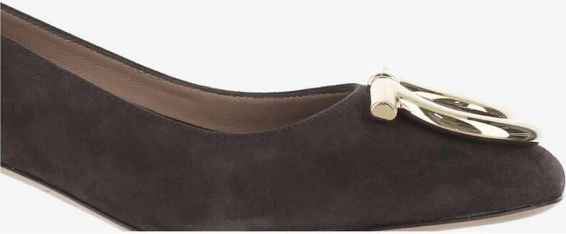 Ferragamo Donkerbruine Leren Schoenen