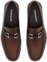 Ferragamo Elegante bruine loafer met zilveren logo - Thumbnail 2