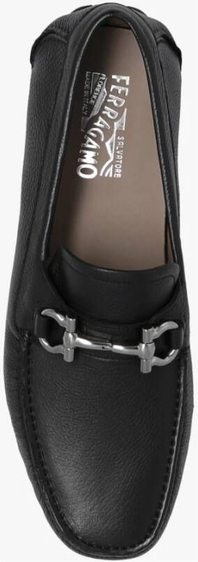 Ferragamo Gancini Appliqué Mocassins