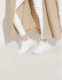 Salvatore Ferragamo Witte technische gebreide sneakers met suède en nubuck details White Dames - Thumbnail 2