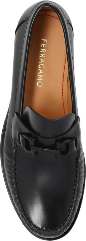 Ferragamo Gancini-Plaque Kalfsleren Loafer