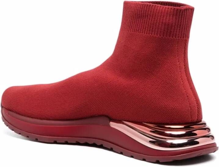 Ferragamo Gebreide High-Top Sok Sneakers