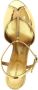Ferragamo Gouden spiegelend kalfsleren stiletto sandalen - Thumbnail 2