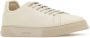 Ferragamo Ivory Leather Sneakers - Thumbnail 2