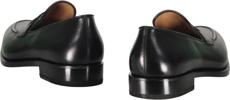 Ferragamo Klassieke Leren Loafers Ronde Neus