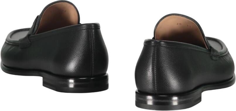 Ferragamo Klassieke Leren Loafers Ronde Neus