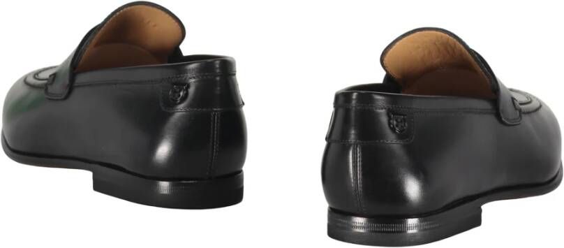Ferragamo Klassieke Leren Loafers Ronde Neus