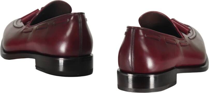 Ferragamo Klassieke Leren Loafers Ronde Neus