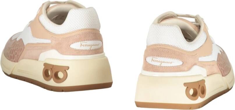 Ferragamo Lage leren sneakers met contrasterende details