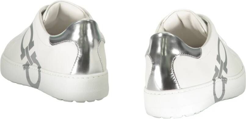 Ferragamo Lage leren sneakers met contrasterende hiel
