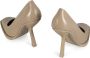Ferragamo Leren pumps met puntneus en gevormde hak - Thumbnail 2