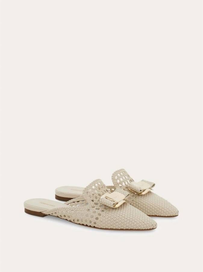 Ferragamo Leren Trenchy Muiltjes