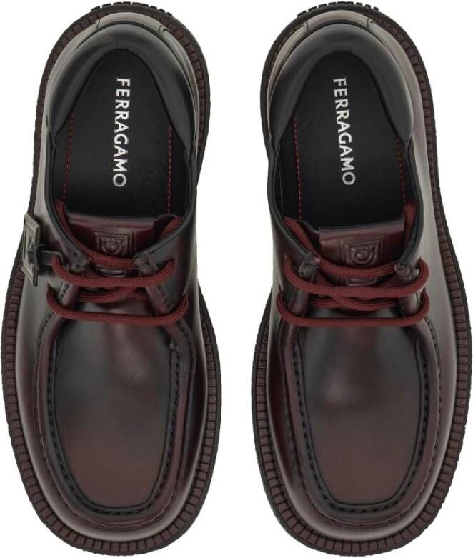 Ferragamo Leren Veterschoenen