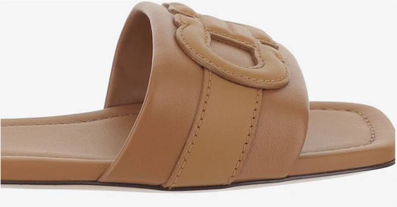Ferragamo Liss leren slippers