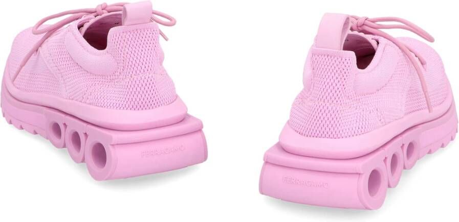 Ferragamo Low-Top Sneakers met Nubuck Inzetstukken