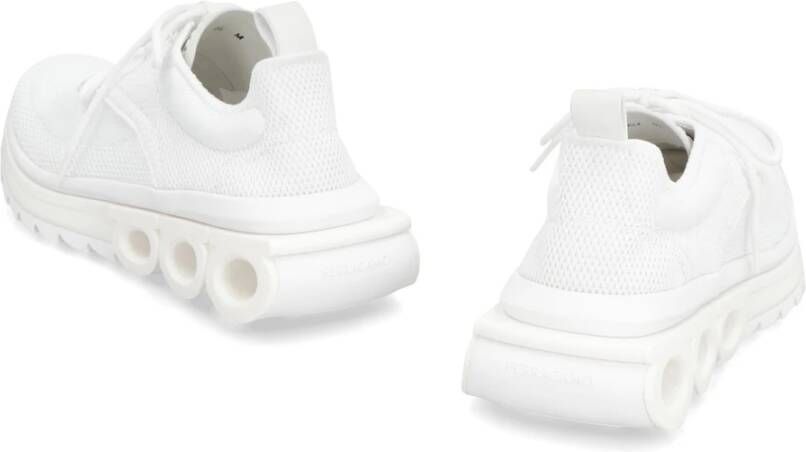 Ferragamo Low-Top Sneakers met Nubuck Inzetstukken