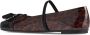 Ferragamo Platte schoenen in zwart bruin Vernice stijl - Thumbnail 2