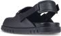 Ferragamo Platte schoenen van zwart leer - Thumbnail 2