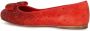Ferragamo Rode Ballerina Flats Kristal Detail - Thumbnail 2