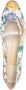Ferragamo Rozenprint Leren Ballerina Platte Schoenen - Thumbnail 2