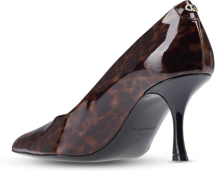 Ferragamo Schildpad Shell Hak Sandalen