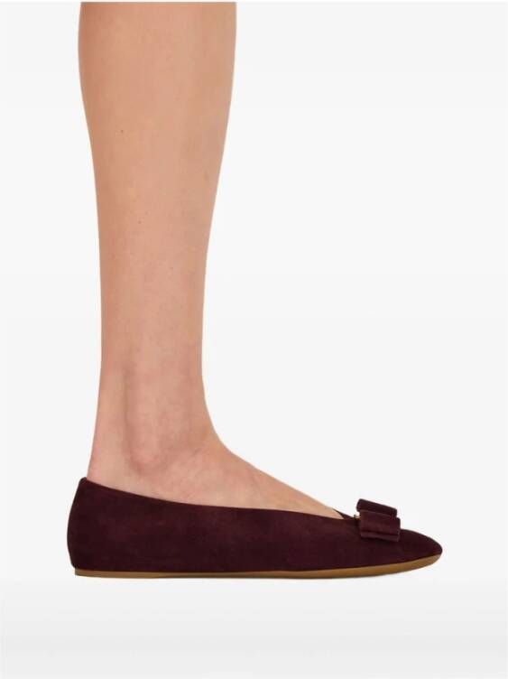 Ferragamo Slip-On Ballerina`s met Ronde Neus
