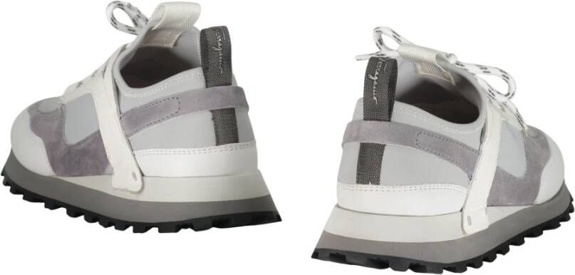 Ferragamo Sneakers met suède inzetstukken en tweekleurige veters