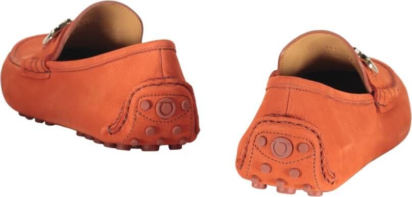 Ferragamo Stijlvolle leren loafers met Gancini-detail